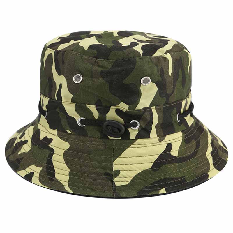 Cappello a secchio mimetico