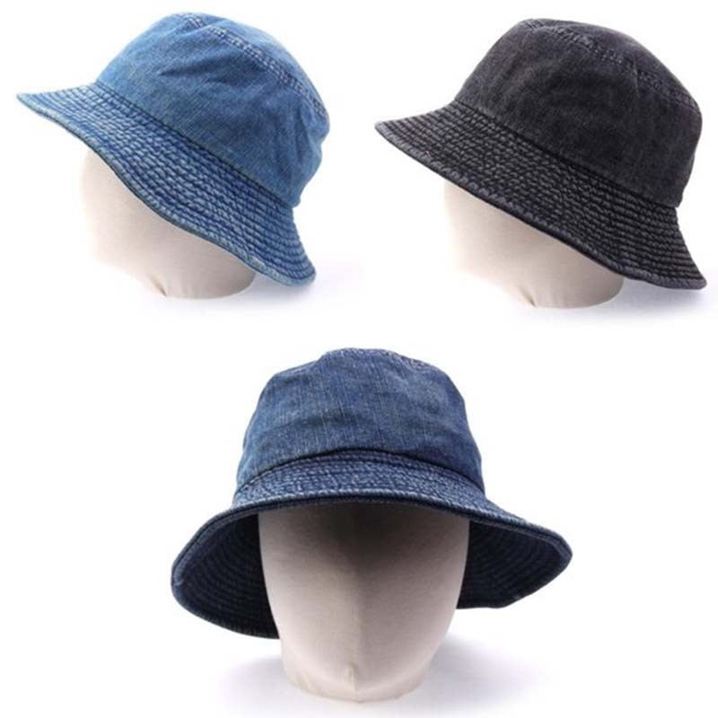Cappello del secchio in denim